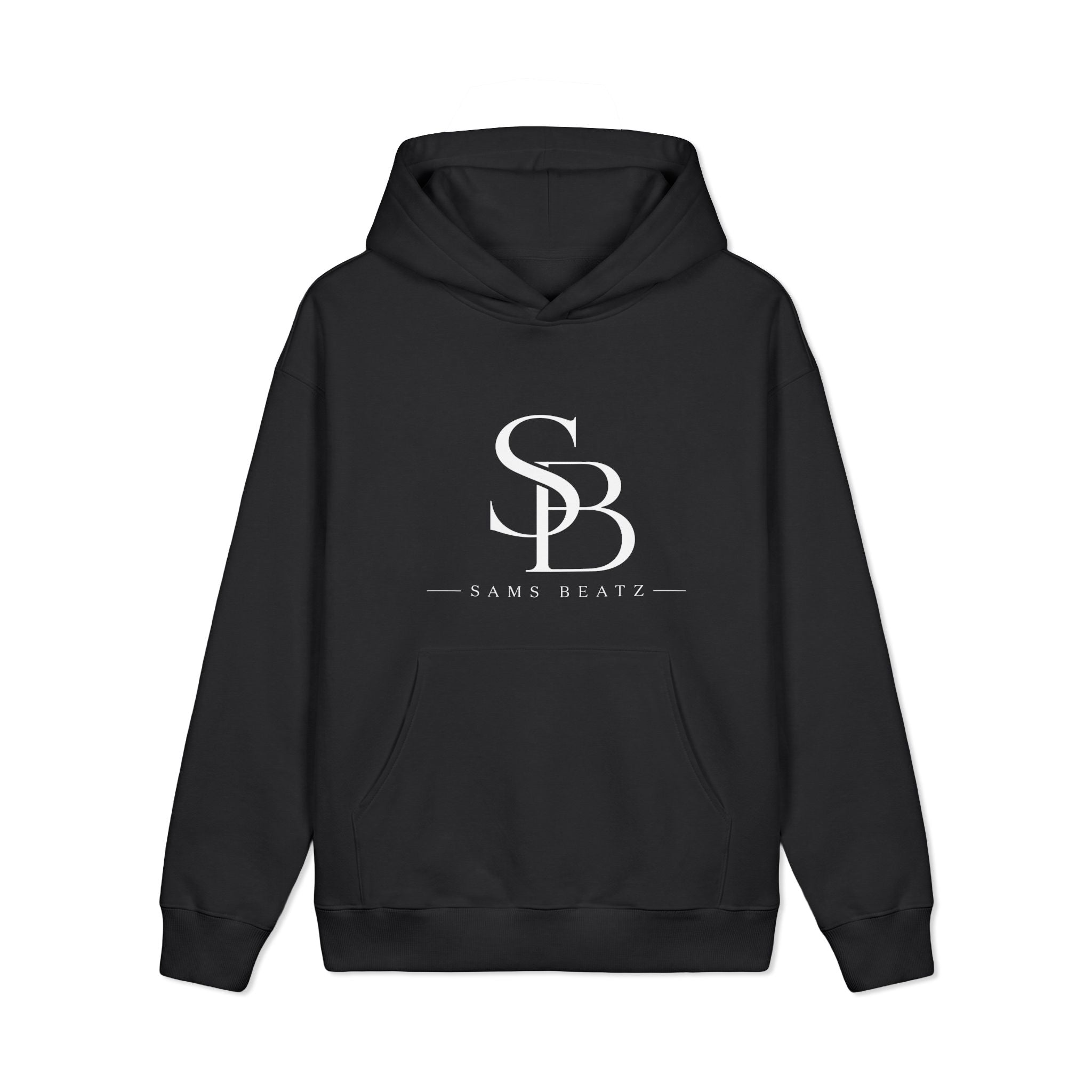 SB Logo Hoodie — Sams Beatz Minimalist Black Pullover