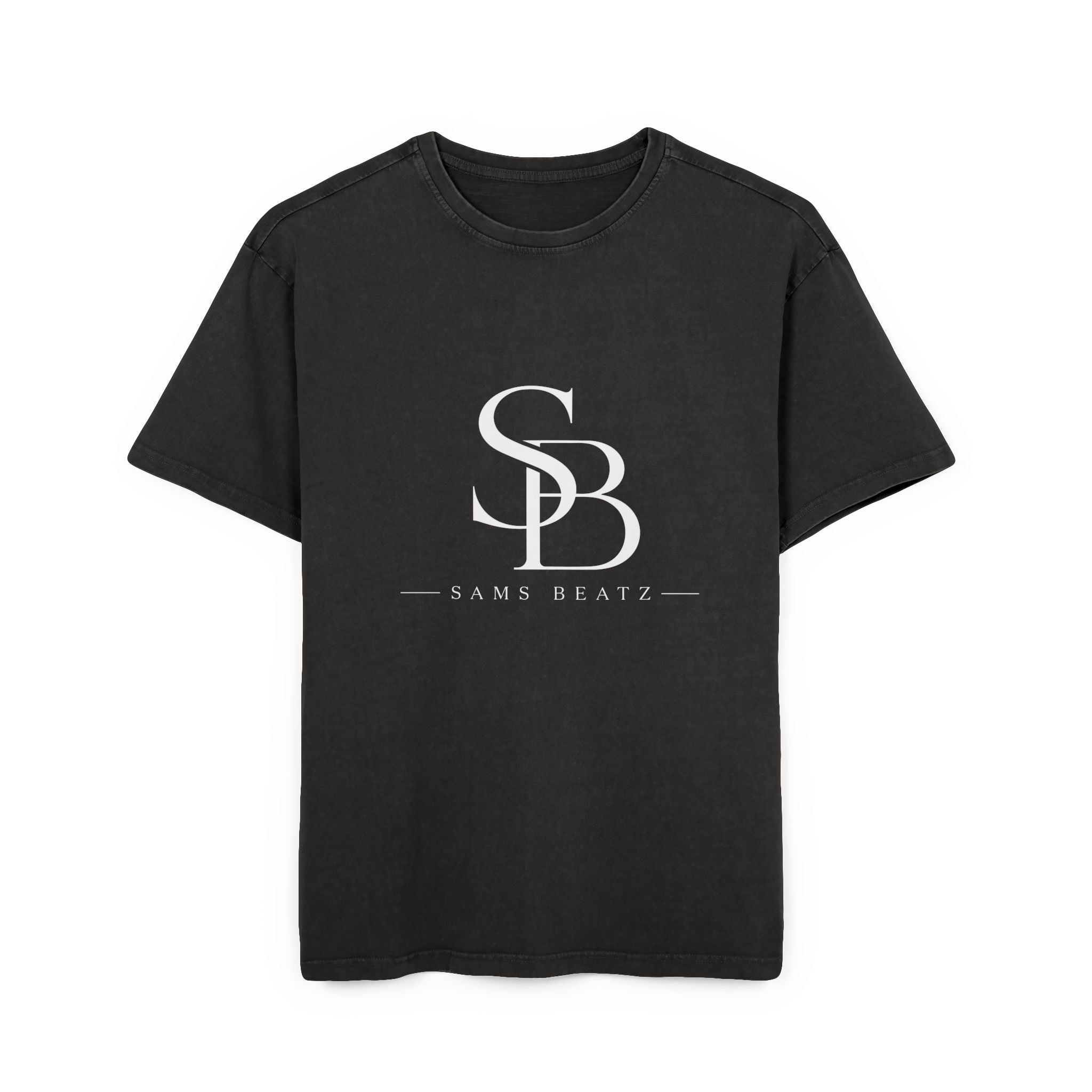 SB Logo Acid-Wash Oversized Tee — Sams Beatz Graphic T-Shirt