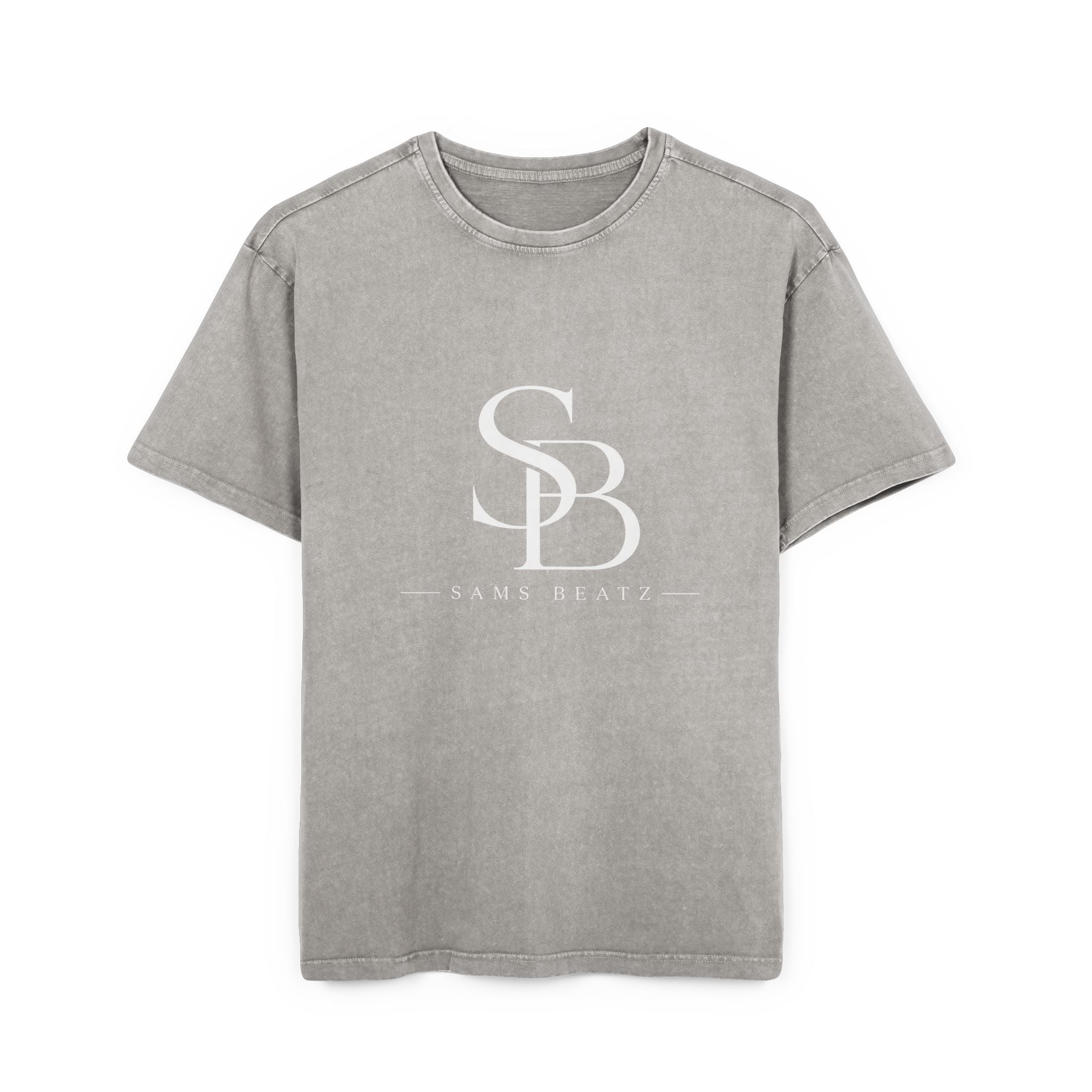SB Logo Acid-Wash Oversized Tee — Sams Beatz Graphic T-Shirt