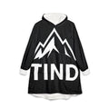Hooded Blanket - Black Mountain 'TIND' Cozy Fleece Hoodie Blanket