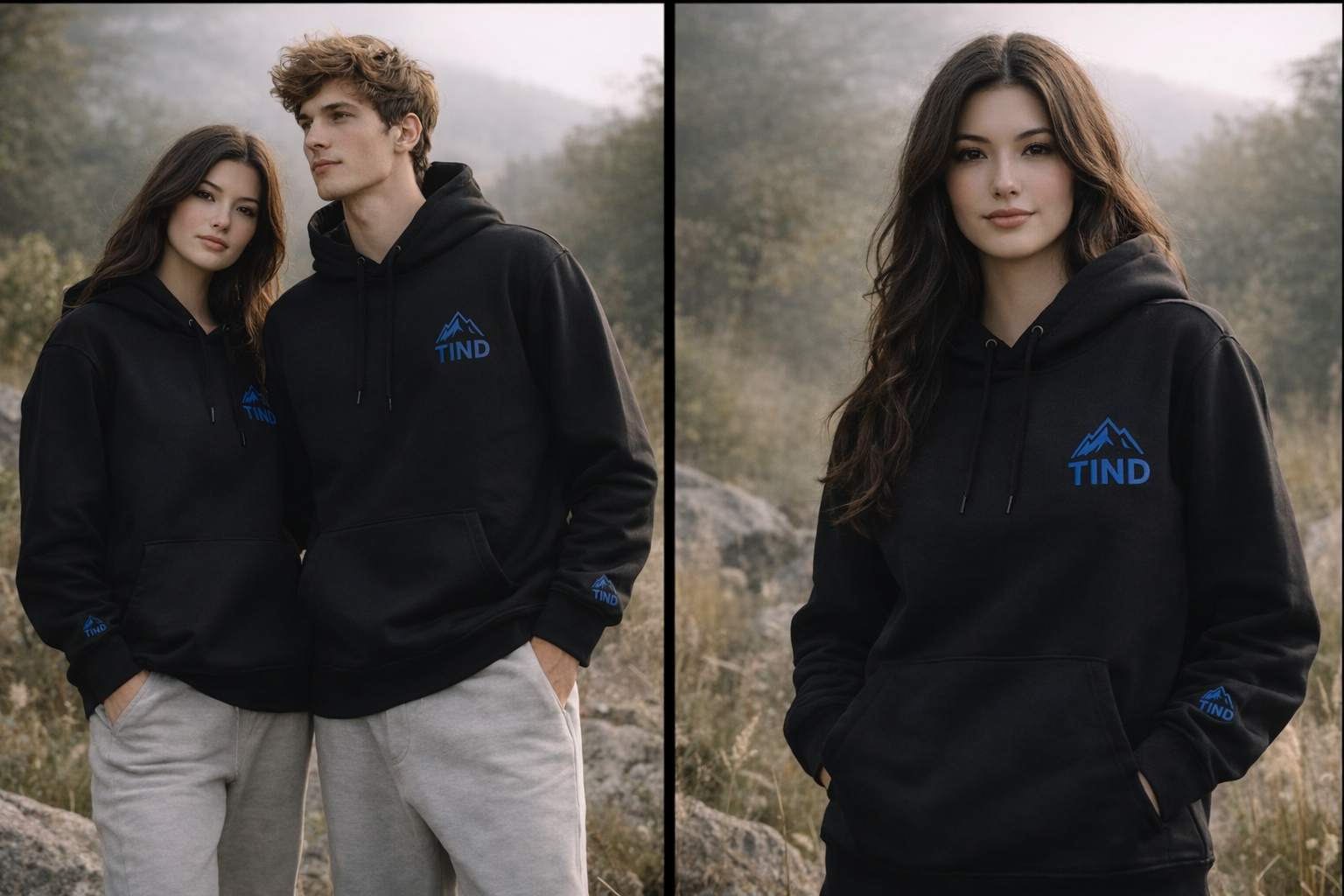 TIND Unisex organic mid-weight hoodie
